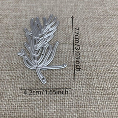 1pc Piggy Craft Metal Cutting Dies Christmas Needle Branch Scrapbook Paper