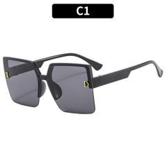 Vintage Oversized Square Sunglasses UV400 Protection