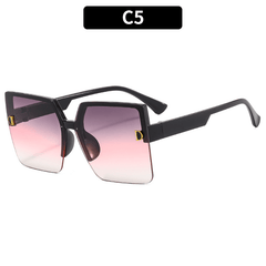 Vintage Oversized Square Sunglasses UV400 Protection