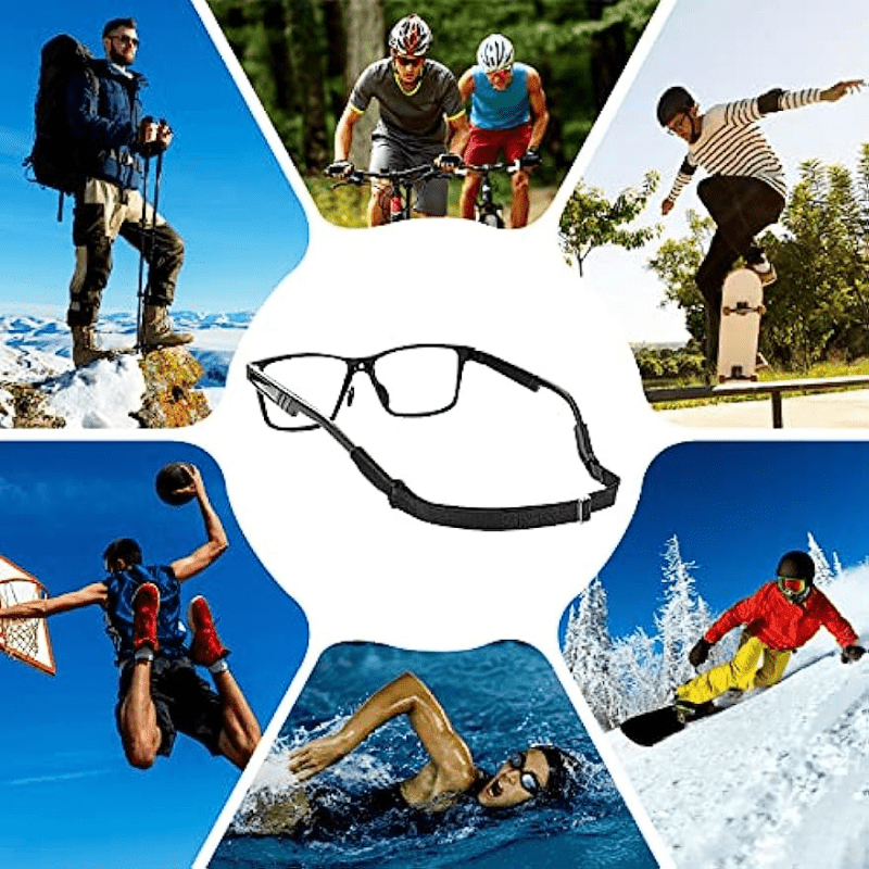 Adjustable Glasses Straps 2pcs No Tail Eyewear Retainer Strap