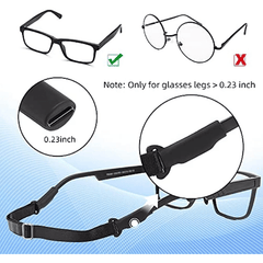 Adjustable Glasses Straps 2pcs No Tail Eyewear Retainer Strap