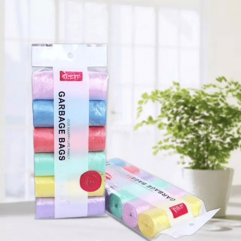 6PCS Disposable Plastic Garbage Bag Large Capacity Storage Bag