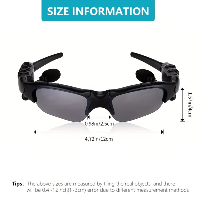 Wireless Smart Glasses with Headphones 5.0 - Outdoor Cycling Sunglasses