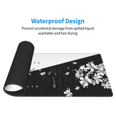 Cherry Blossoms Mouse Pad Japanese Sakura Desk Mat 80X30cm Non Slip Rubber Base