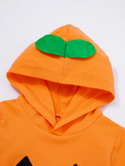 Baby Boy 1st Halloween Outfit Pumpkin Romper Sweatshirt Pants