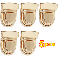 5pcs Lock Clasp Catch Purse Thumb Lock Buckle Fasteners Wallet Clasp