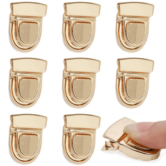 5pcs Lock Clasp Catch Purse Thumb Lock Buckle Fasteners Wallet Clasp