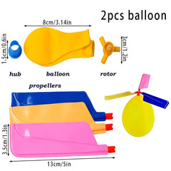 2pcs Helicopter Balloons Outdoor Party Games