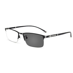 Photochromic Reader Glasses Men's Multifocal Presbyopia Anti Light Sunglasses