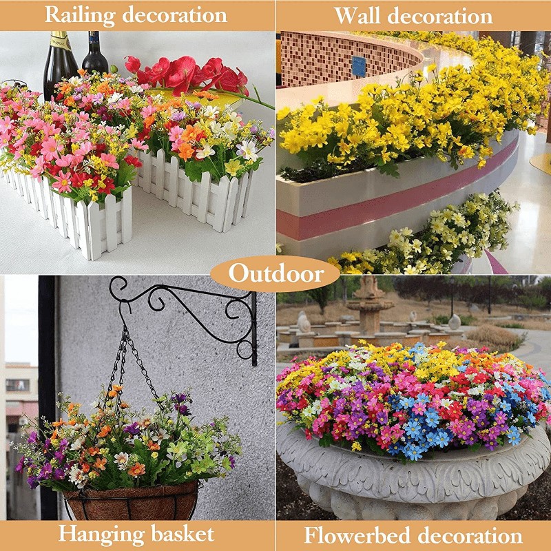 Artificial Daisy Flower Bundle Real Touch Home Wedding Office Decor