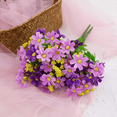 Artificial Daisy Flower Bundle Real Touch Home Wedding Office Decor