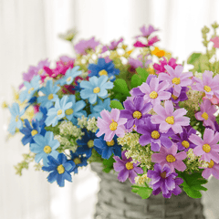 Artificial Daisy Flower Bundle Real Touch Home Wedding Office Decor