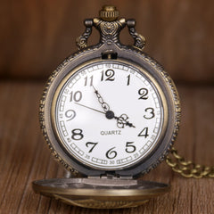Vintage Alloy Pocket Watch With Chain Pendant Gift For Children