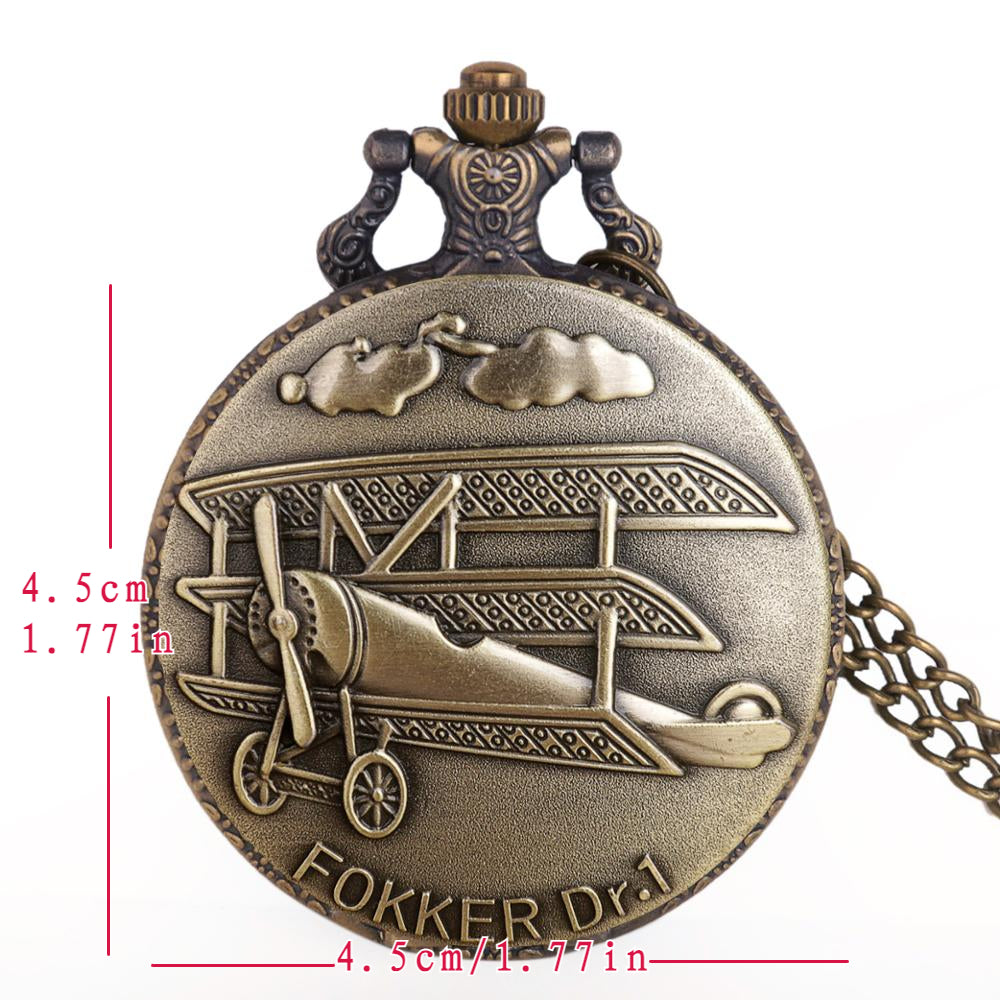 Vintage Alloy Pocket Watch With Chain Pendant Gift For Children