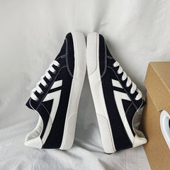 Men's Lace Up Canvas Sneakers Casual Outdoor Walking Shoes