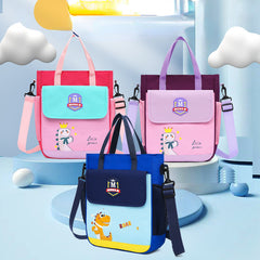 Dinosaur Pattern Tutoring Bag Crossbody Bag Lightweight School Bag