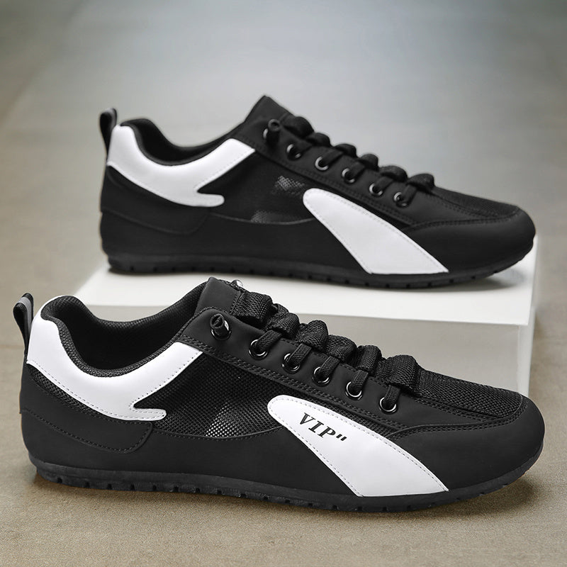 Men's Casual Low Top Skate Shoes Breathable Comfy Anti skid Lace Up Sneakers