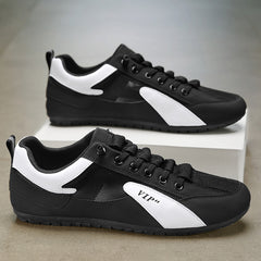 Men's Casual Low Top Skate Shoes Breathable Comfy Anti skid Lace Up Sneakers