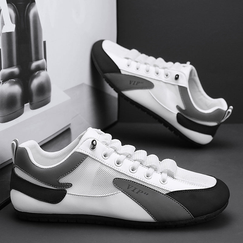Men's Casual Low Top Skate Shoes Breathable Comfy Anti skid Lace Up Sneakers