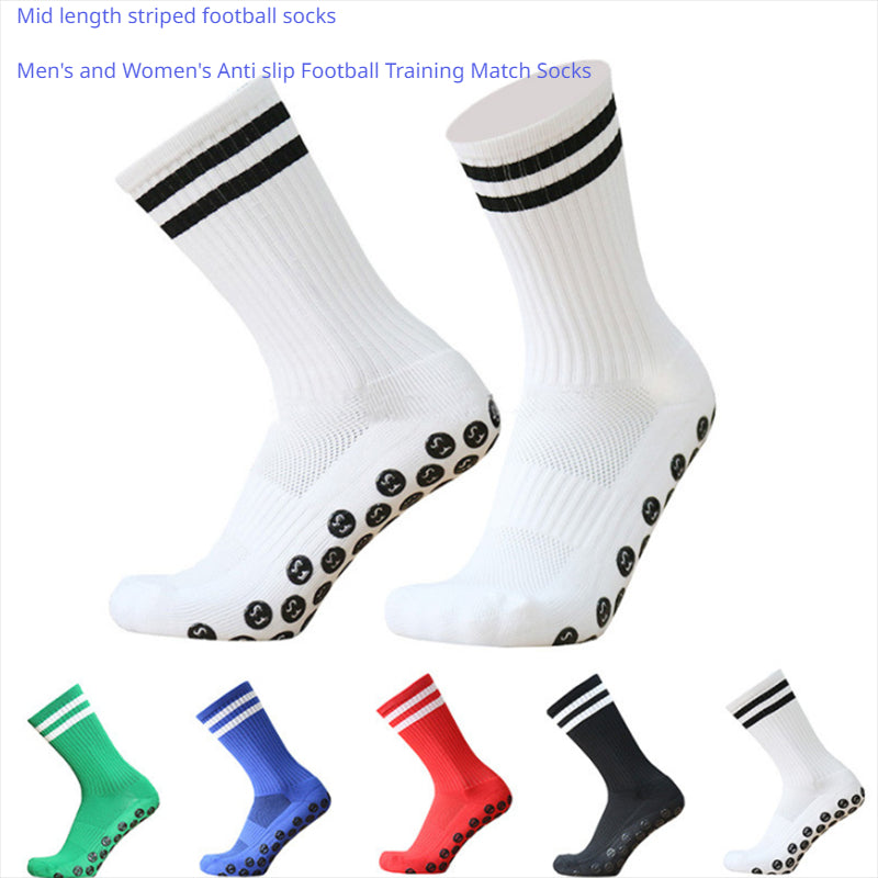 Non Slip Silica Gel Mid Calf Football Socks