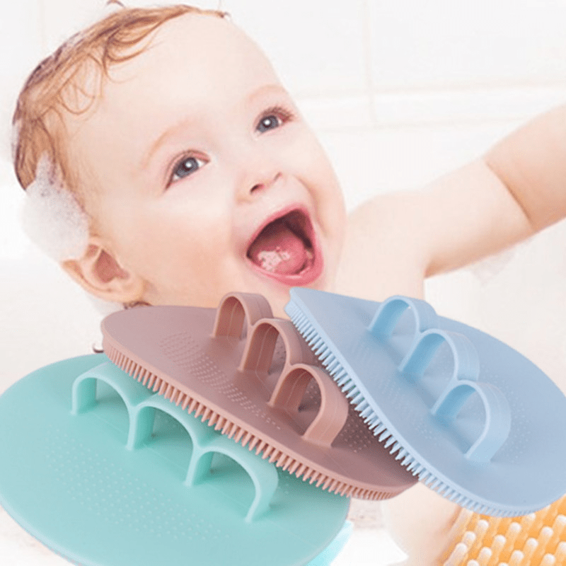 Newborn Baby Head Fat Comb Soft Bath Hair Cleaning Tool