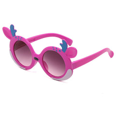 Girl's Cartoon Style Sunglasses Baby Silicone Anti-UV Glasses