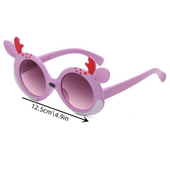 Girl's Cartoon Style Sunglasses Baby Silicone Anti-UV Glasses