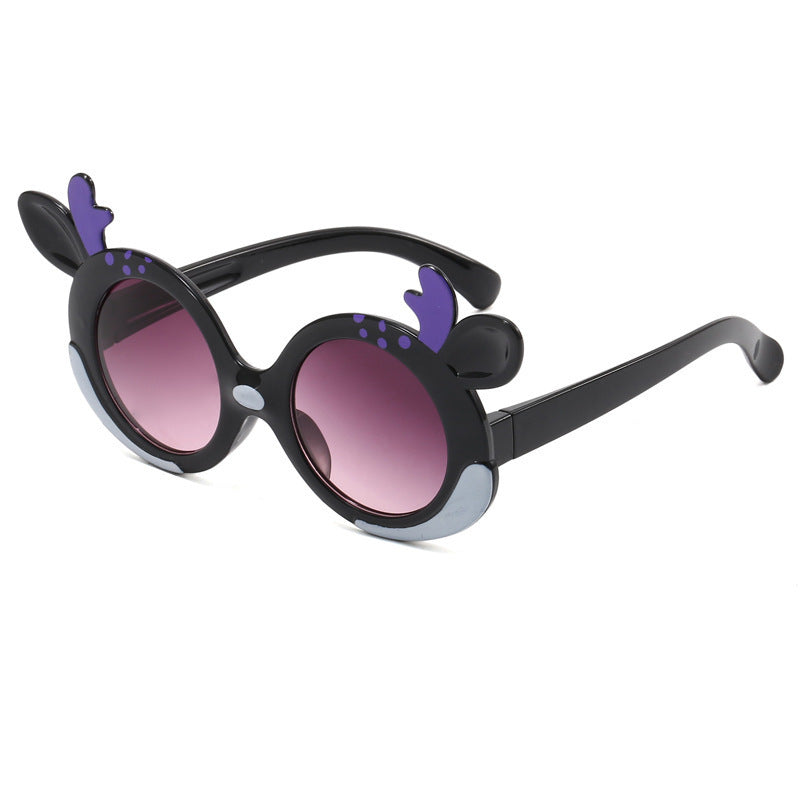 Girl's Cartoon Style Sunglasses Baby Silicone Anti-UV Glasses