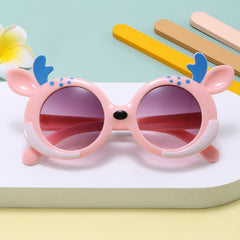 Girl's Cartoon Style Sunglasses Baby Silicone Anti-UV Glasses