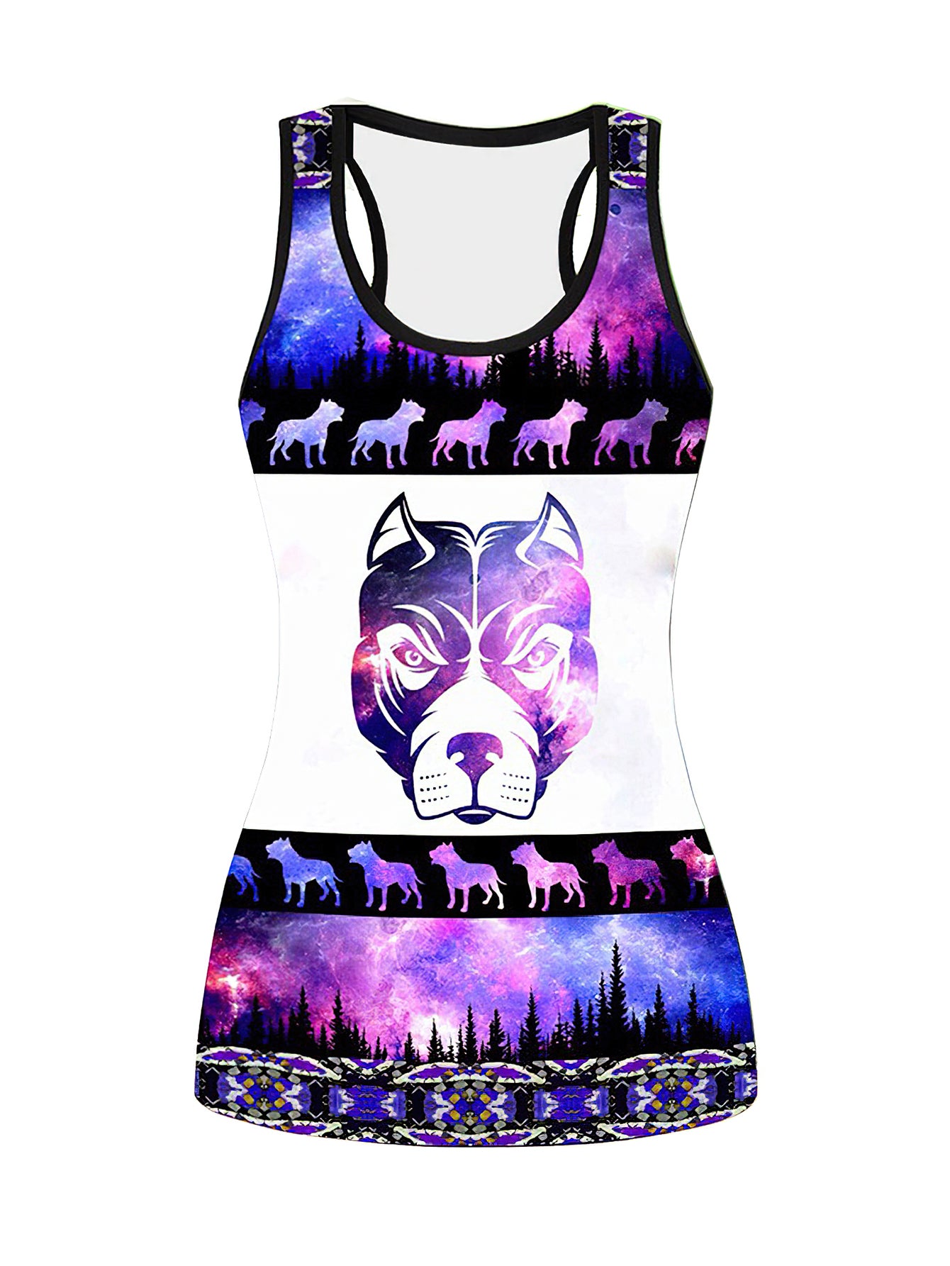 Puppy Print Tank Top & Yoga Pants Set