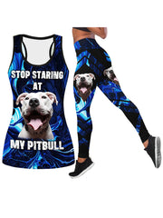 Puppy Print Tank Top & Yoga Pants Set
