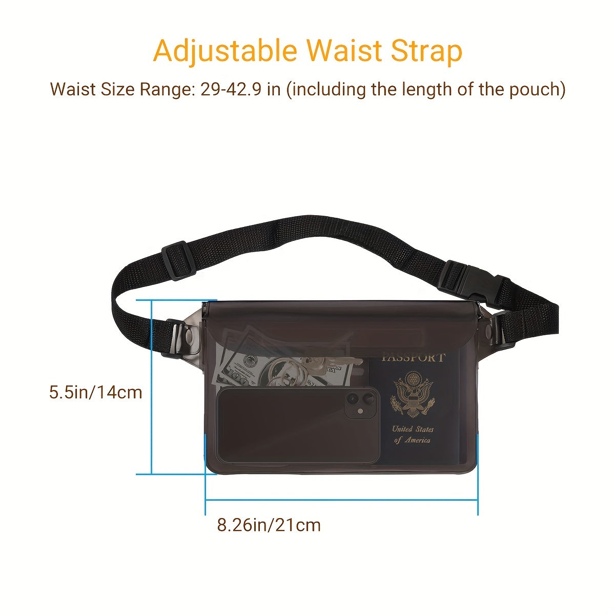 Waterproof Waist Bag For Swimming Diving Boating Fishing Beach Activities