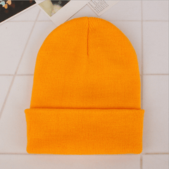 Candy Colored Warm Knitted Hat for Autumn and Winter