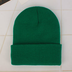 Candy Colored Warm Knitted Hat for Autumn and Winter