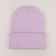 Candy Colored Warm Knitted Hat for Autumn and Winter