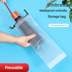 Clear Umbrella Storage Bag Foldable Waterproof Practical Travel Accessory