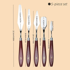 5pcs Scraper Drawing Tools Pigment Digging Out