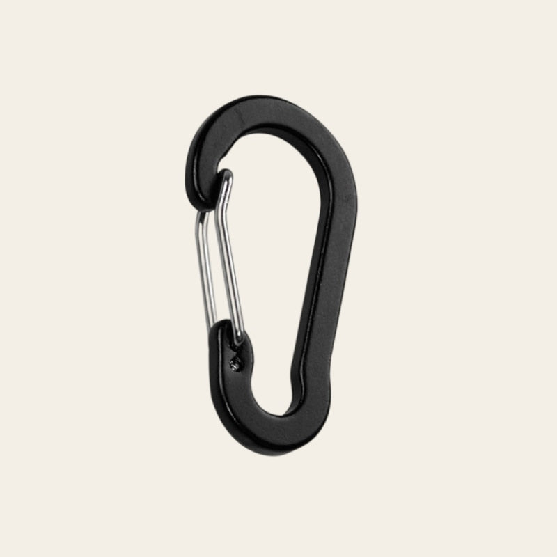 6pcs Mountaineering Buckle Camping Safety Stainless Steel Spring Buckle