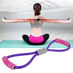 8 Shaped Puller Back Training Elastic Rope for Yoga Fitness Exercise