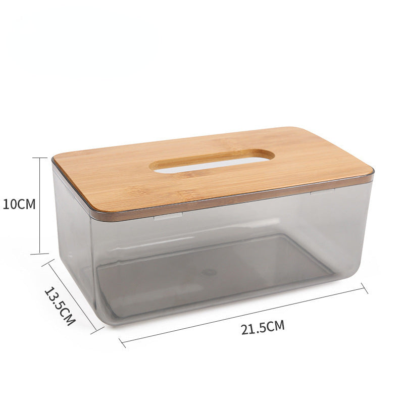 Nordic PET Transparent Tissue Box Household Napkin Storage Box