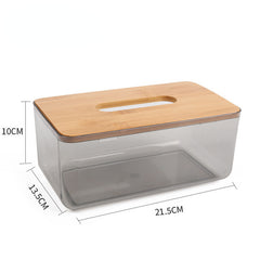 Nordic PET Transparent Tissue Box Household Napkin Storage Box