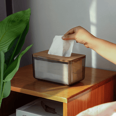 Nordic PET Transparent Tissue Box Household Napkin Storage Box