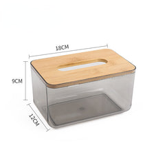 Nordic PET Transparent Tissue Box Household Napkin Storage Box