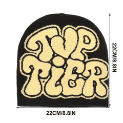 Y2K Multicolor Ear Protection Beanie Hat for Men and Women
