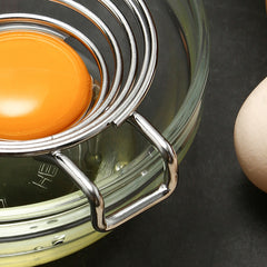 Spiral Stainless Steel Egg Separator Portable Egg Yolk Remover Divider