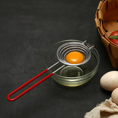Spiral Stainless Steel Egg Separator Portable Egg Yolk Remover Divider