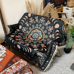 Bohemian Multifunctional Blanket for Sofa Picnic Camping Soft Durable Cover