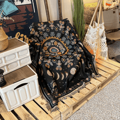 Bohemian Multifunctional Blanket for Sofa Picnic Camping Soft Durable Cover