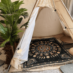 Bohemian Multifunctional Blanket for Sofa Picnic Camping Soft Durable Cover