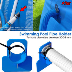 Swimming Pool Pipe Holder 30 38mm Pipes Fixing Supports Ground Hose Outlet Mount